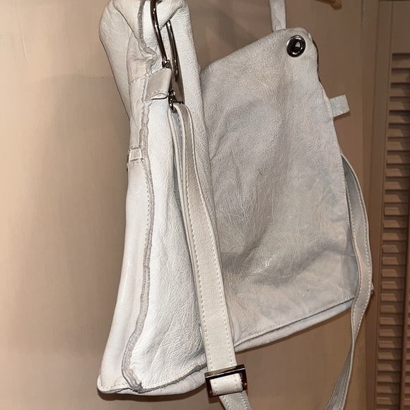 Laura Di Maggio cream leather hobo bag , cross or tote. Made in Italy/ preowned - Picture 6 of 12